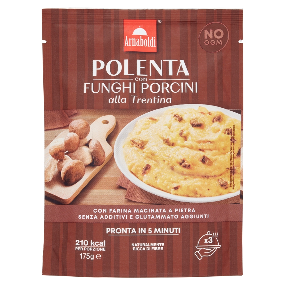 Arnaboldi Polenta con Funghi Porcini alla Trentina 175 g