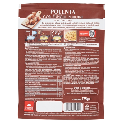 Arnaboldi Polenta con Funghi Porcini alla Trentina 175 g