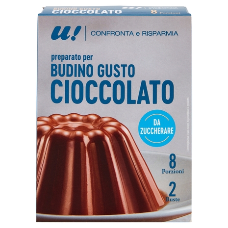 2 Preparato Budino Gusto Cioccolato da Zuccherare U! Confronta e Risparmia