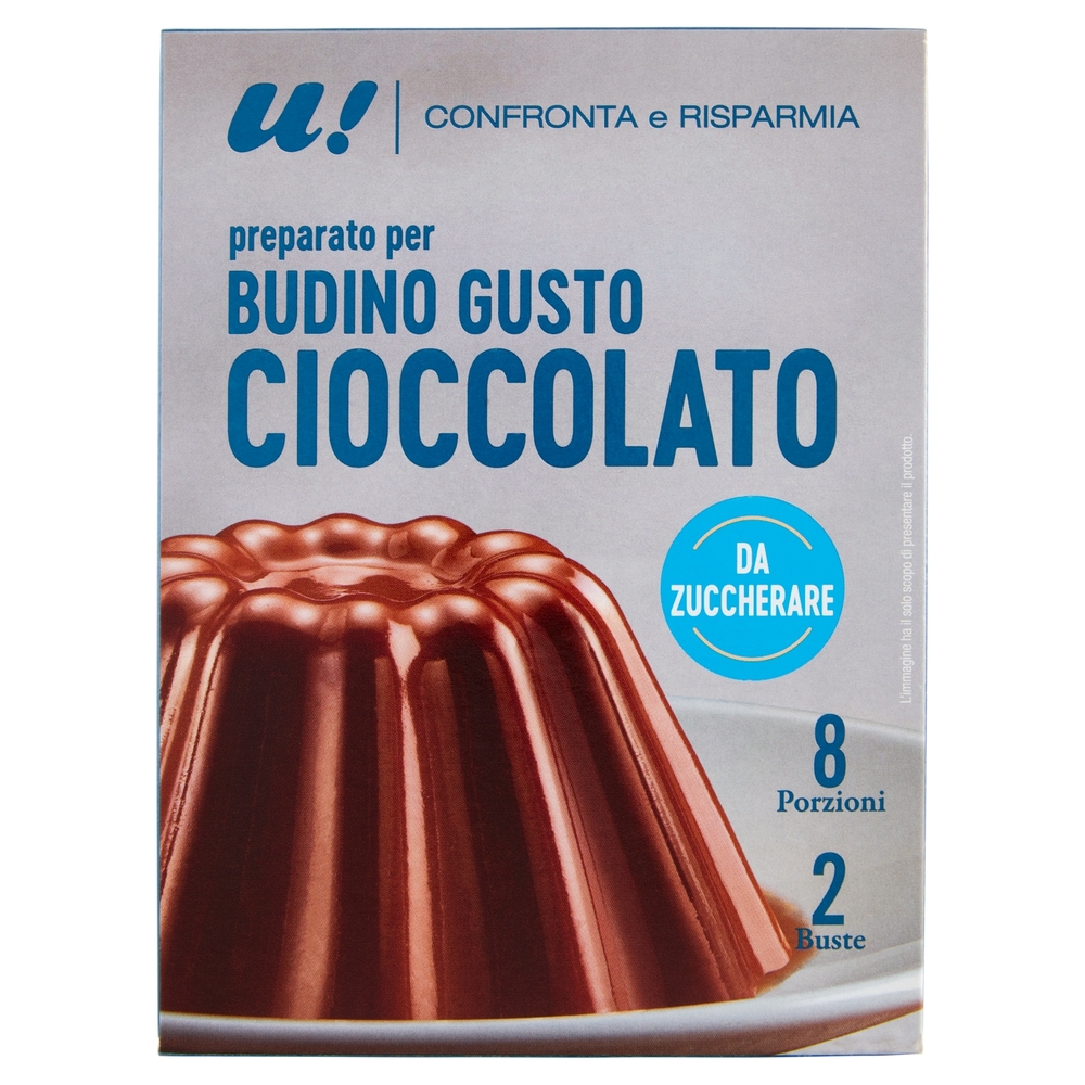 2 Preparato Budino Gusto Cioccolato da Zuccherare U! Confronta e Risparmia