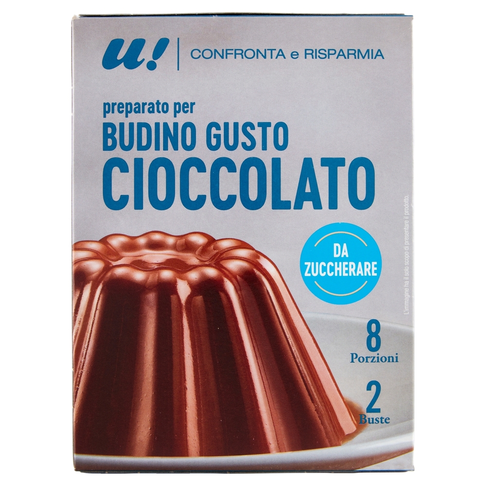 2 Preparato Budino Gusto Cioccolato da Zuccherare U! Confronta e Risparmia