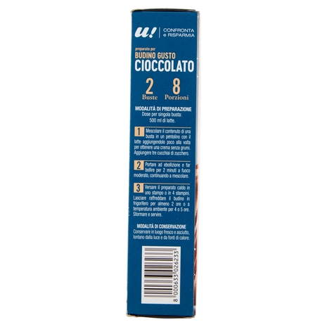 2 Preparato Budino Gusto Cioccolato da Zuccherare U! Confronta e Risparmia