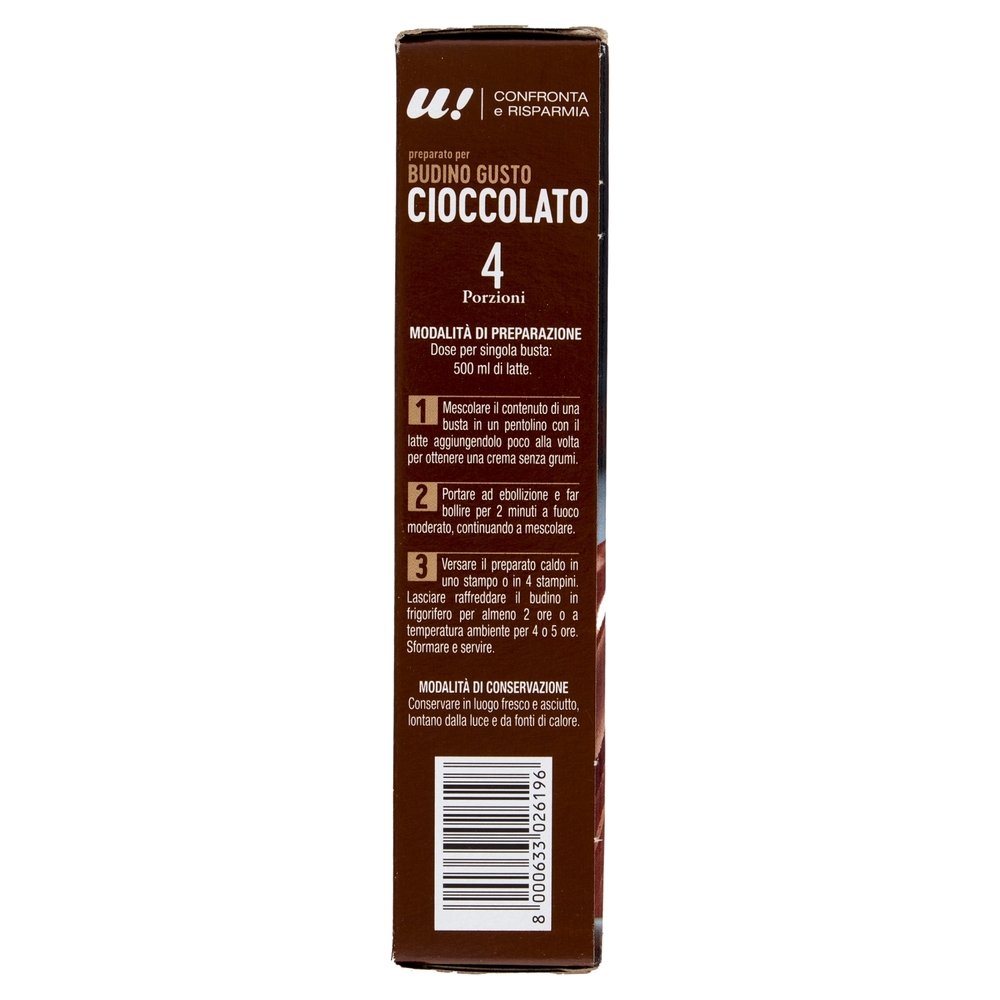 Preparato per Budino Gusto Cioccolato U! Confronta e Risparmia