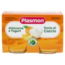 Plasmon Omogeneizzato con fermenti lattici pastorizzati Albicocca e Yogurt 2 x 120 g