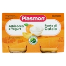 Plasmon Omogeneizzato con fermenti lattici pastorizzati Albicocca e Yogurt 2 x 120 g