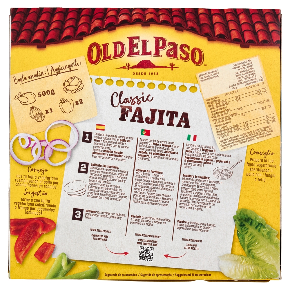 Old El Paso Fajita the Kit Original Barbacoa 500 g