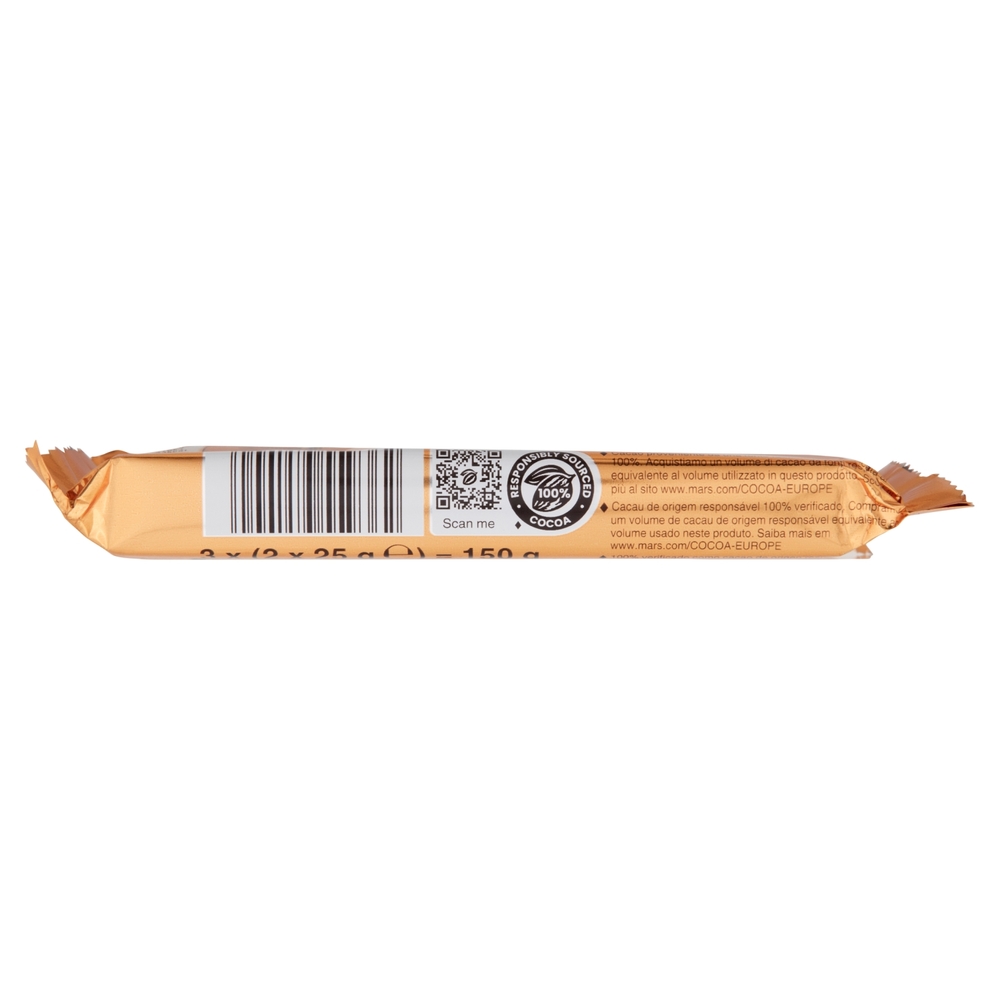 Twix Snack al Cioccolato con Caramello, 3 Barrette x 50g