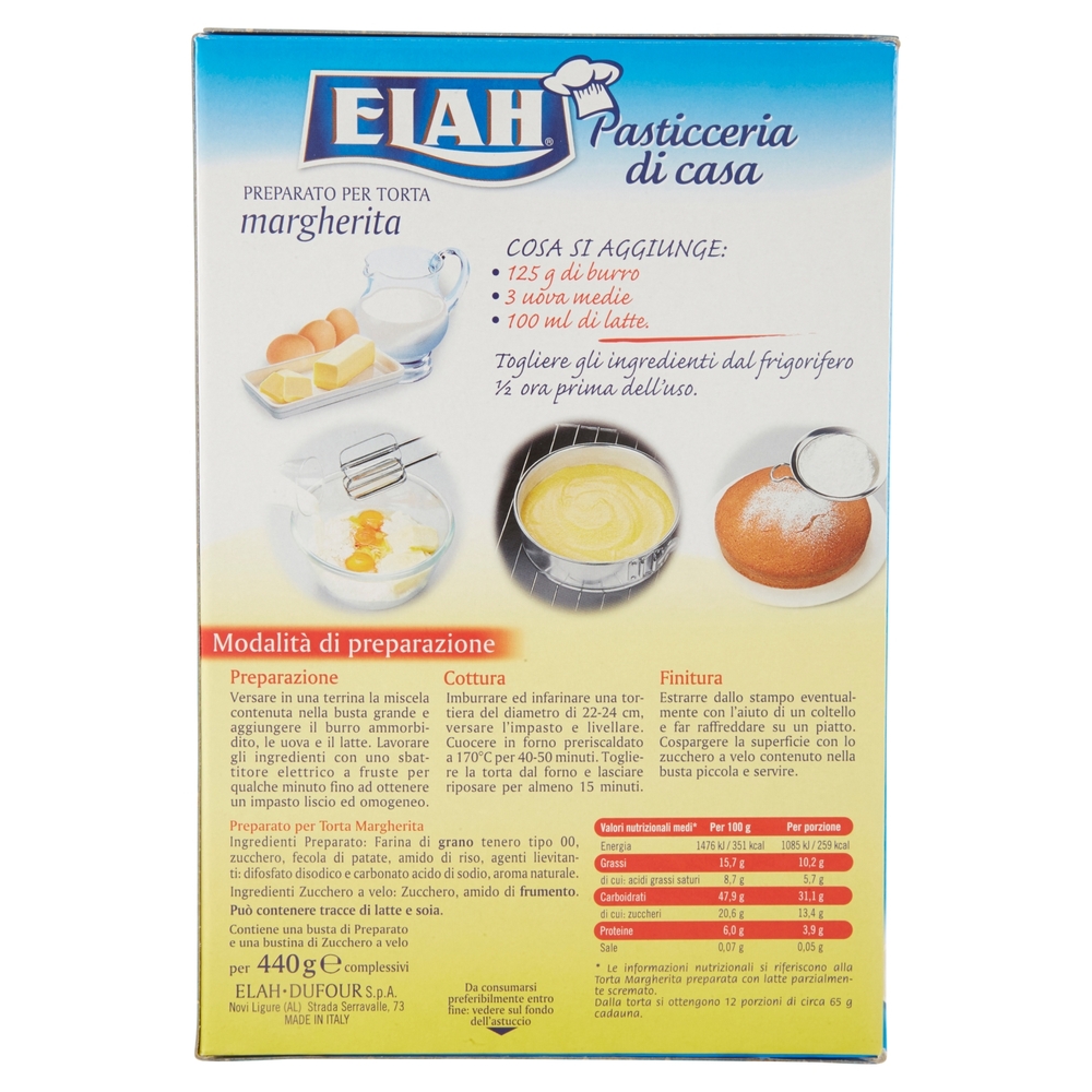 Elah Preparato per torta margherita 440 g