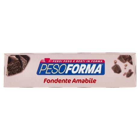 Pesoforma Fondente Amabile, sostitutivo del pasto ricco di fibre, 236kcal per pasto, 12 x 31 g