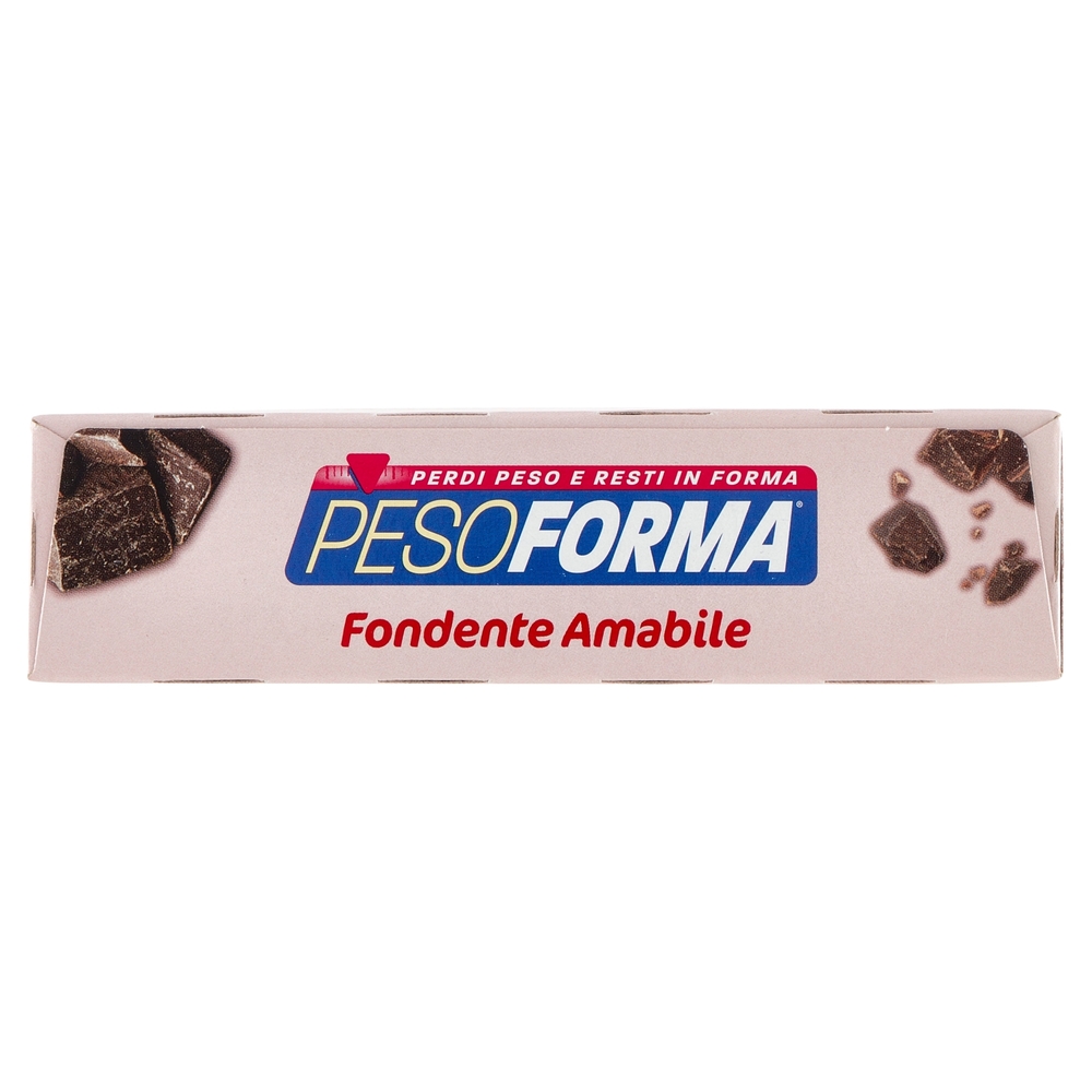 Pesoforma Fondente Amabile, sostitutivo del pasto ricco di fibre, 236kcal per pasto, 12 x 31 g