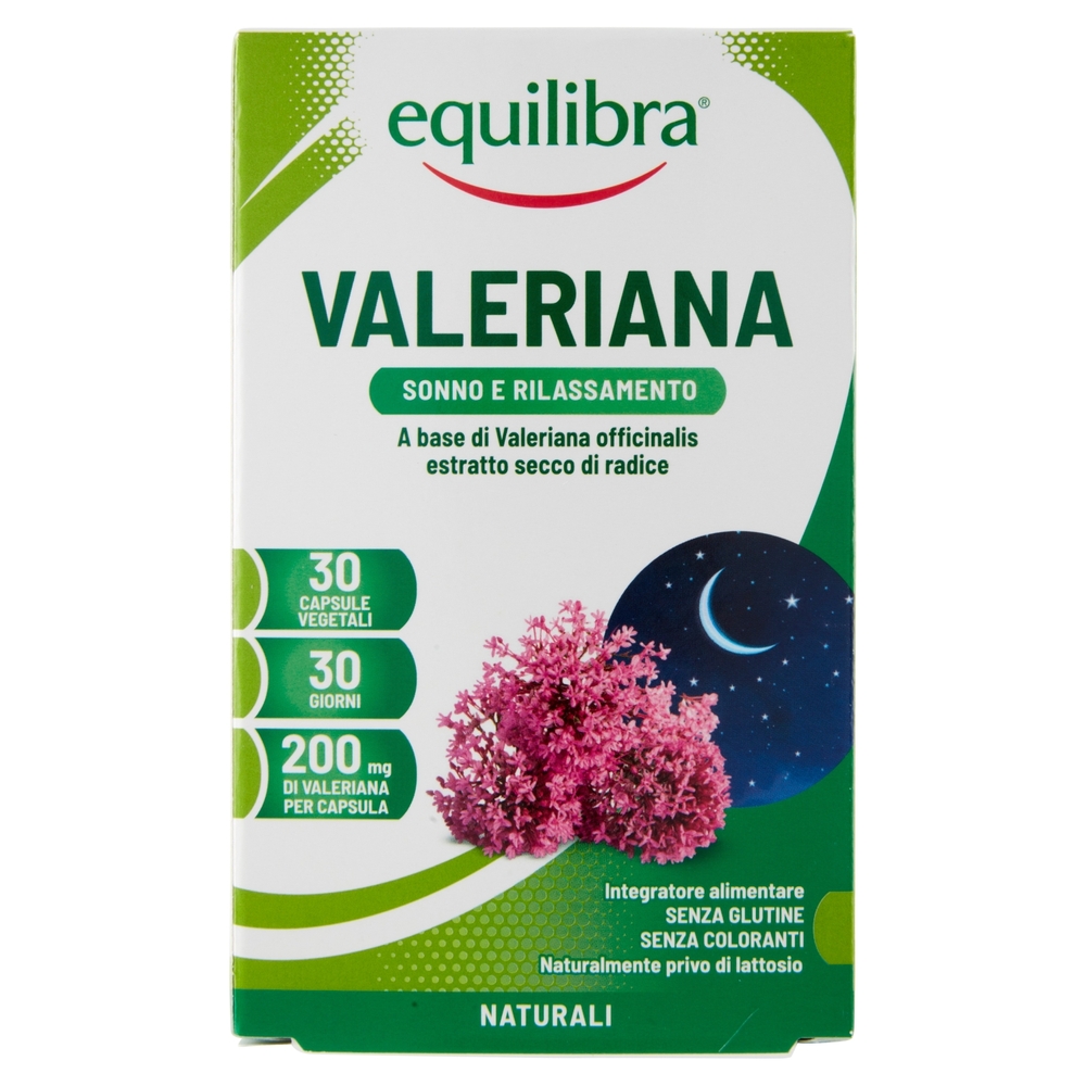 equilibra Valeriana Sonno e Rilassamento 30 Capsule Vegetali 15 g