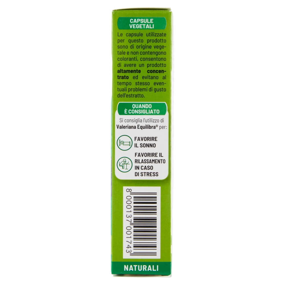 equilibra Valeriana Sonno e Rilassamento 30 Capsule Vegetali 15 g