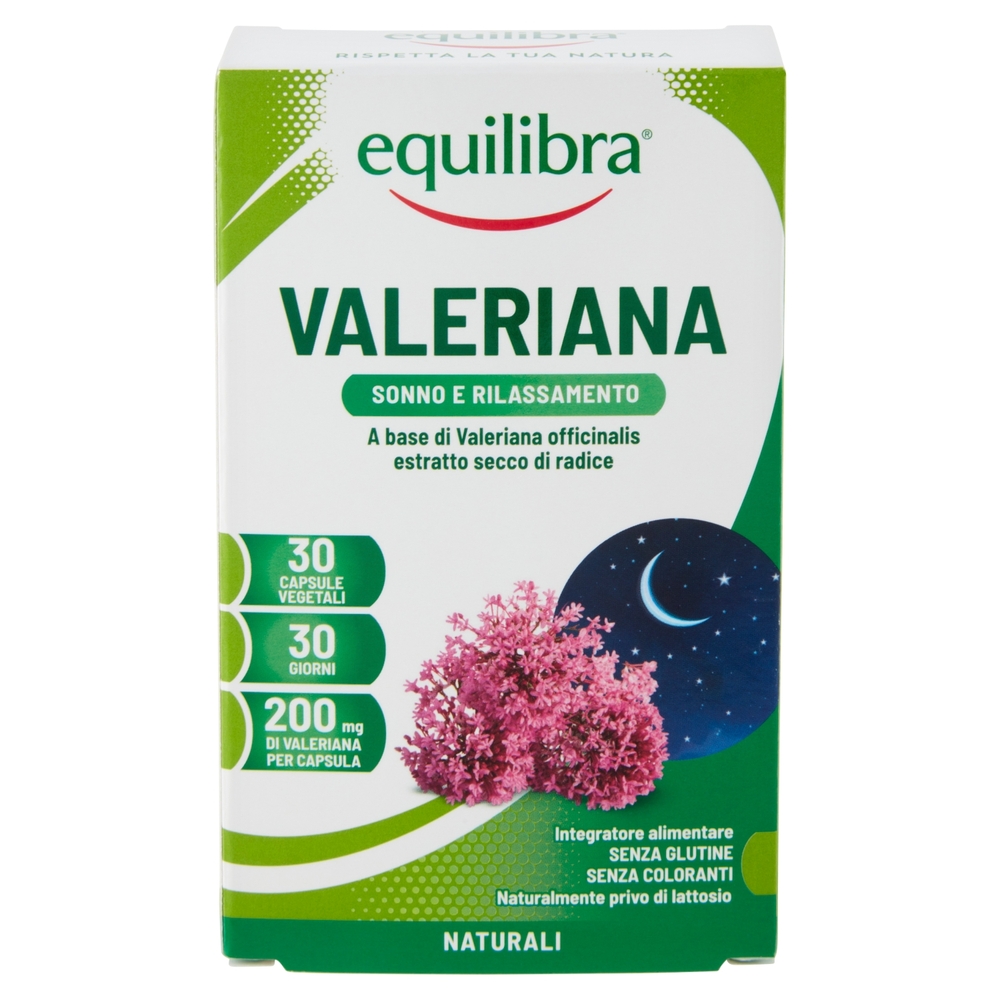 equilibra Valeriana Sonno e Rilassamento 30 Capsule Vegetali 15 g
