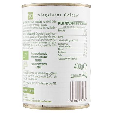Fagioli Cannellini BIO Il Viaggiator Goloso