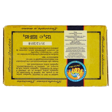 Sardine all'olio di semi di girasole