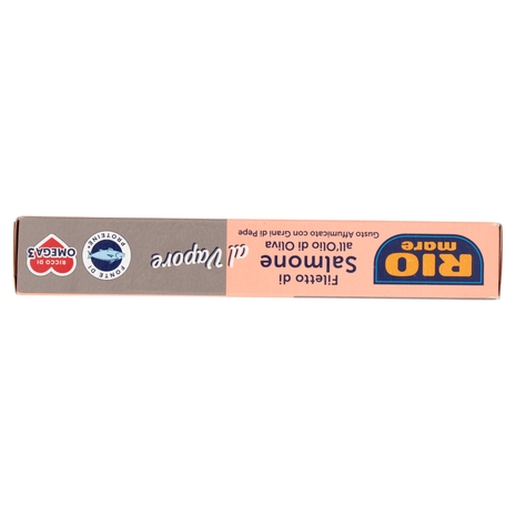 Rio mare Filetto di Salmone all'Olio di Oliva Gusto Affumicato con Grani di Pepe al Vapore 150 g