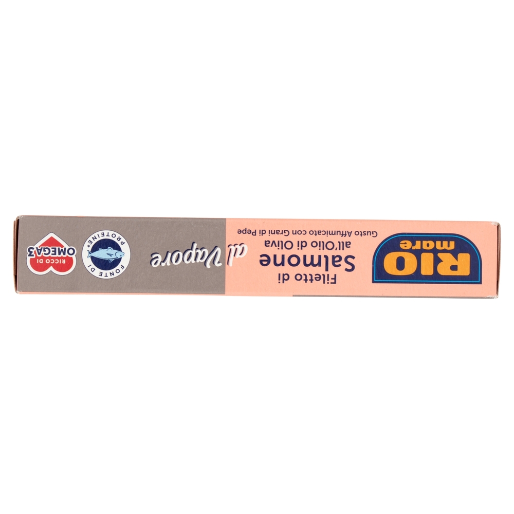 Rio mare Filetto di Salmone all'Olio di Oliva Gusto Affumicato con Grani di Pepe al Vapore 150 g