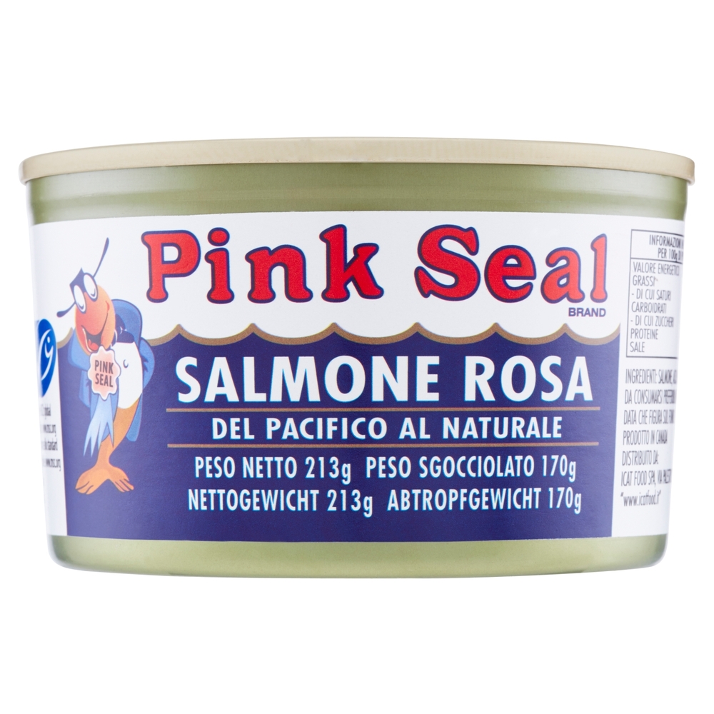 Pink Seal Salmone rosa del Pacifico al naturale 213 g