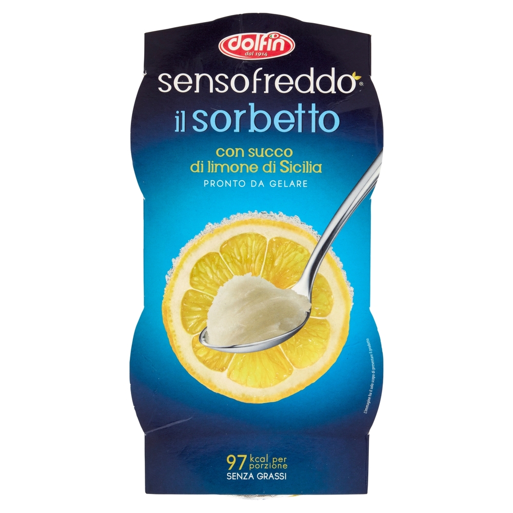 dolfin sensofreddo il sorbetto con succo di limone di Sicilia 2 x 100 ml