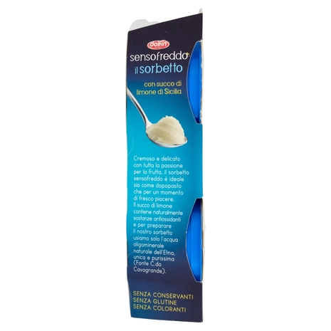 dolfin sensofreddo il sorbetto con succo di limone di Sicilia 2 x 100 ml