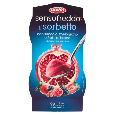 dolfin sensofreddo il sorbetto con succo di melograno e frutti di bosco 2 x 100 ml