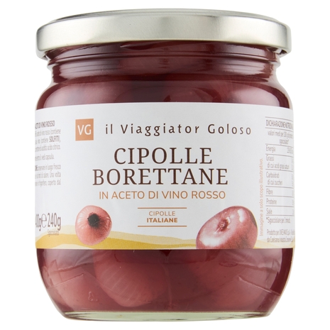 Cipolle Borettane in Aceto di Vino Rosso Il Viaggiator Goloso