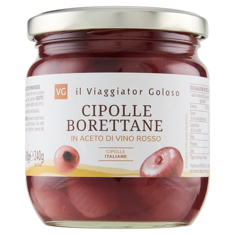Cipolle Borettane in Aceto di Vino Rosso Il Viaggiator Goloso