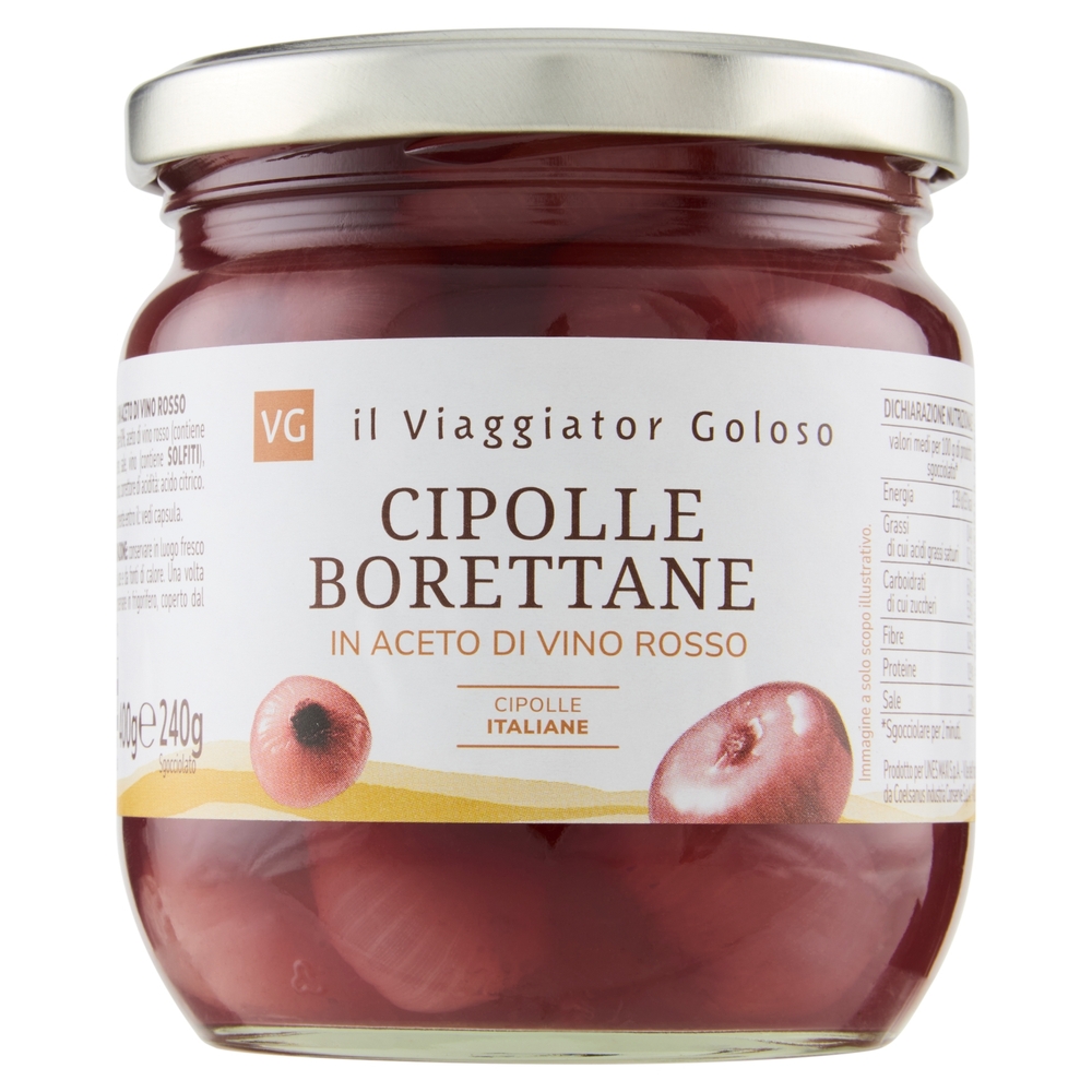 Cipolle Borettane in Aceto di Vino Rosso Il Viaggiator Goloso