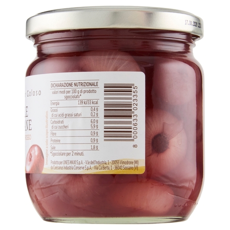 Cipolle Borettane in Aceto di Vino Rosso Il Viaggiator Goloso