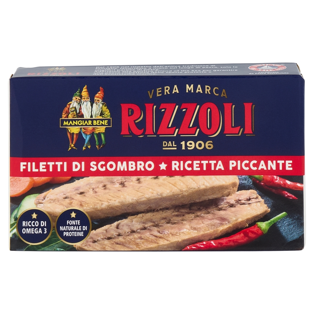 Rizzoli Filetti di Sgombro ricetta piccante 90 g