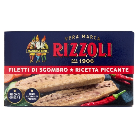 Rizzoli Filetti di Sgombro ricetta piccante 90 g