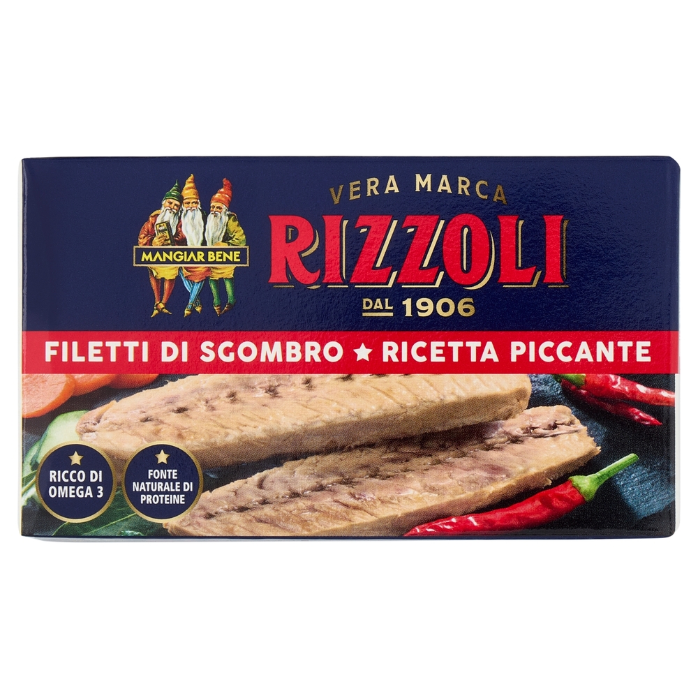Rizzoli Filetti di Sgombro ricetta piccante 90 g
