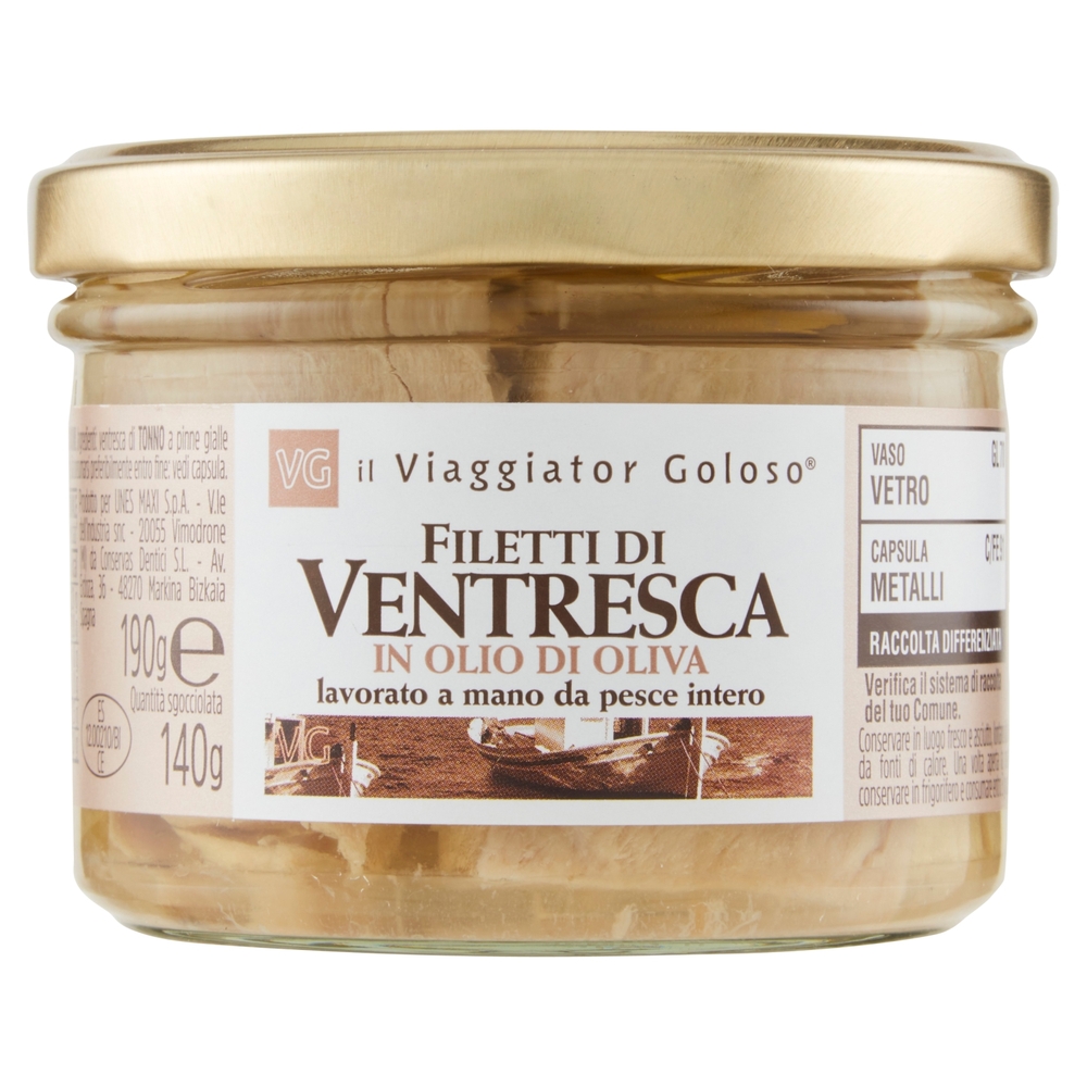 Filetti di Ventresca in Olio di Oliva Il Viaggiator Goloso