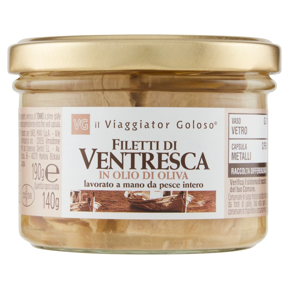 Filetti di Ventresca in Olio di Oliva Il Viaggiator Goloso
