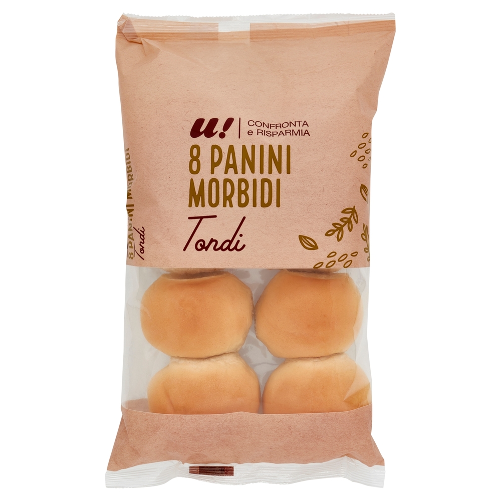 8 Panini Morbidi Tondi U! Confronta e Risparmia
