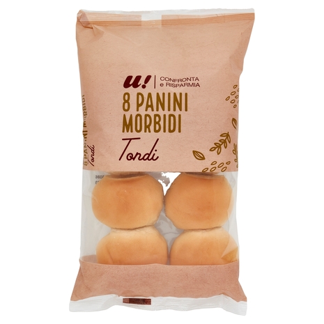 8 Panini Morbidi Tondi U! Confronta e Risparmia