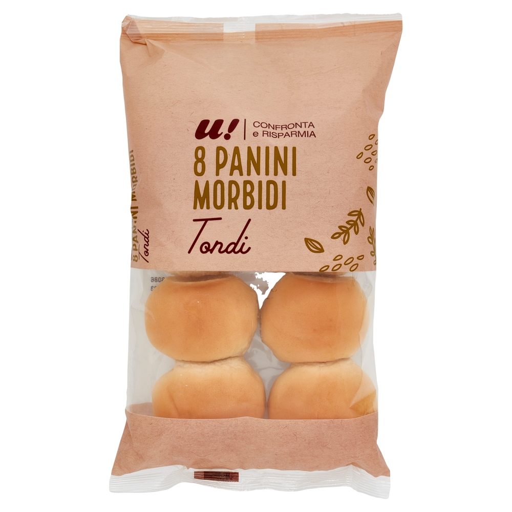 8 Panini Morbidi Tondi U! Confronta e Risparmia