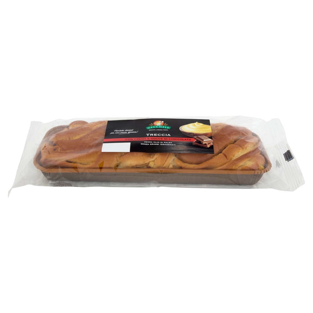 Gecchele Treccia con Crema e Gocce di Cioccolato 300 g
