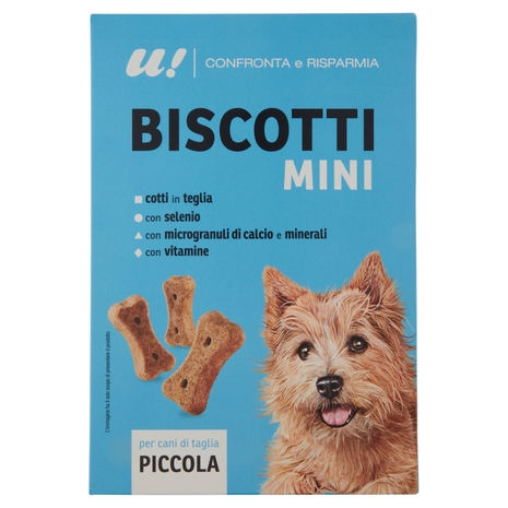Biscotto Mini per Cani di Taglia Piccola U! Confronta e Risparmia - 500 g
