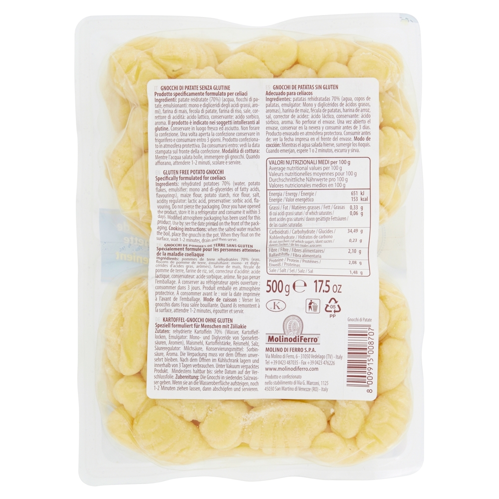 Le Veneziane The Italian Gluten-Free Potato Gnocchi 500 g