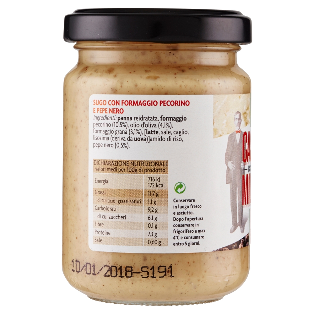 Casa Milo Sugo pronto Cacio e Pepe 130 g