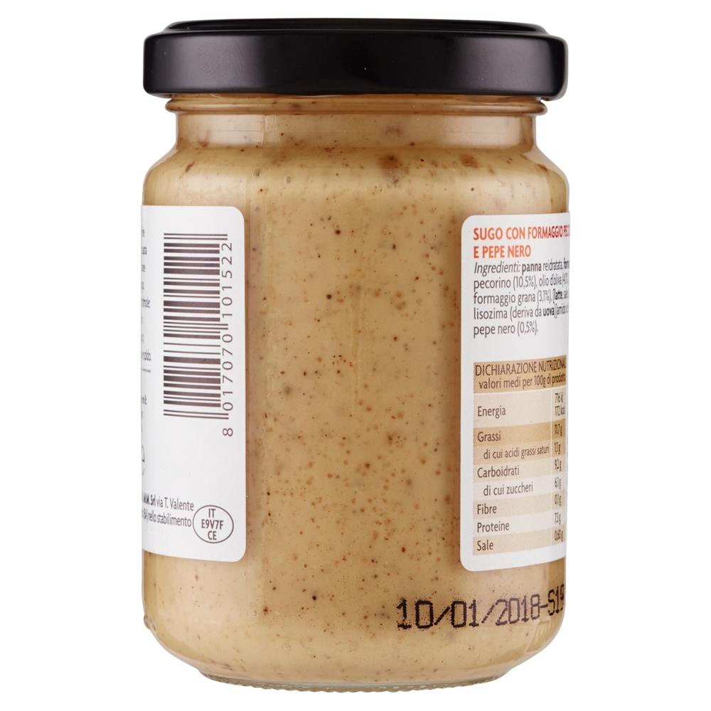 Casa Milo Sugo pronto Cacio e Pepe 130 g