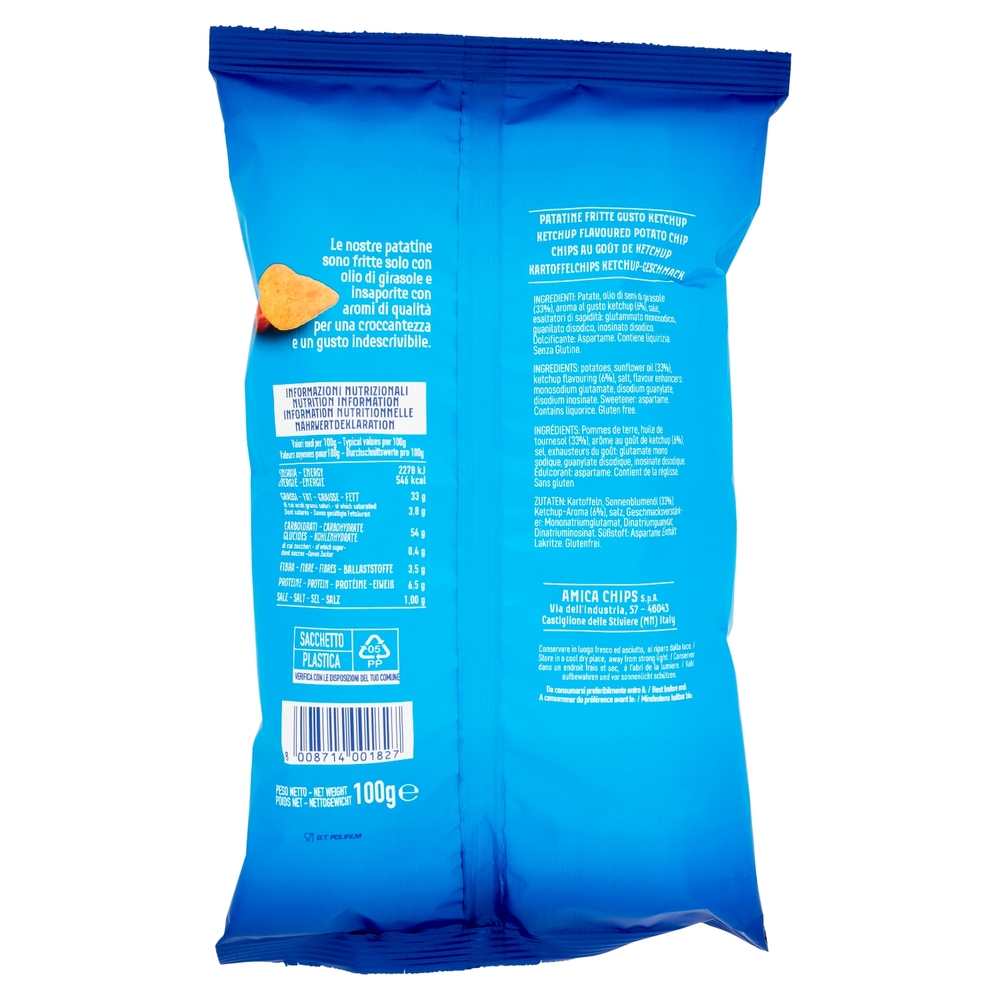 Amica Chips Patatina gusto Ketchup 100 g