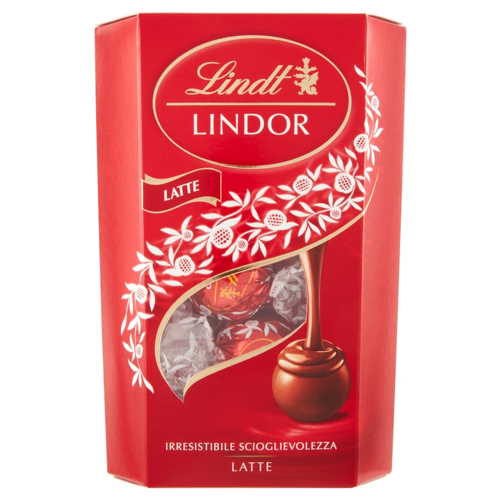 Lindt Cioccolatini Lindor Cioccolato al latte Scatola 200 g