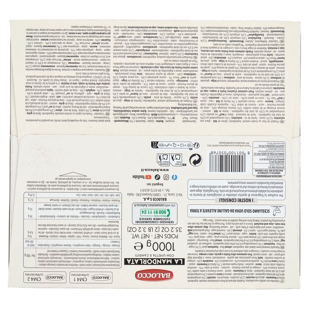 Balocco la Mandorlata 1000 g