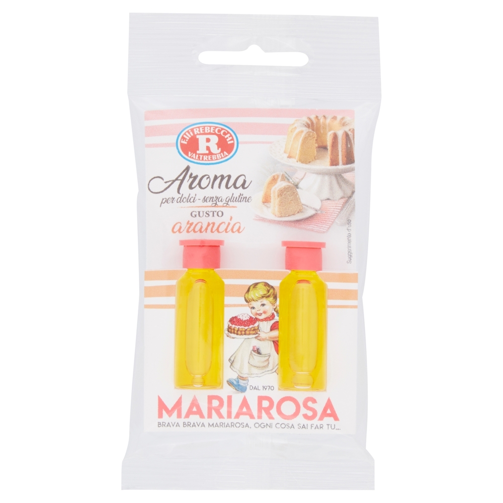 Mariarosa Aroma per dolci Gusto arancia 2 x 5 ml