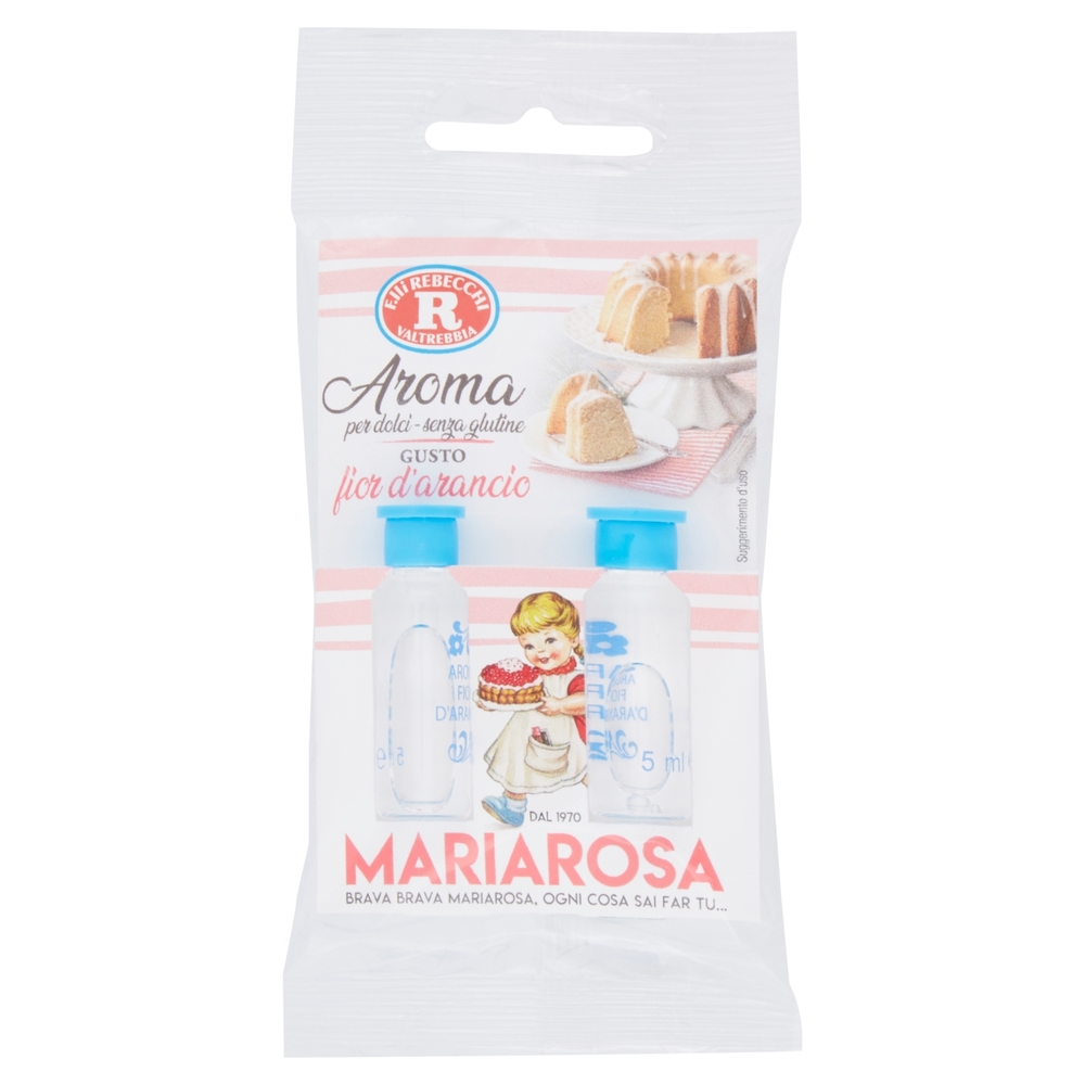 Mariarosa Aroma per dolci Gusto fior d'arancio 2 x 5 ml