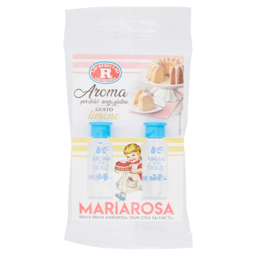 Mariarosa Aroma per dolci Gusto limone 2 x 5 ml