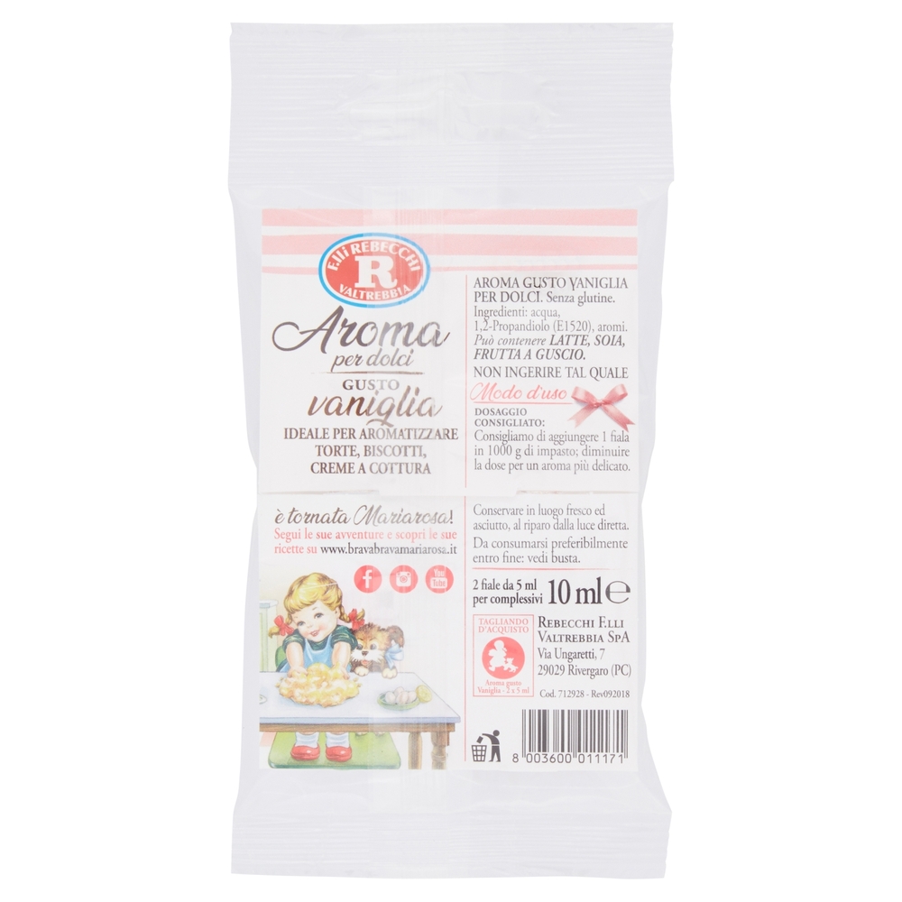 Mariarosa Aroma per dolci Gusto vaniglia 2 x 5 ml