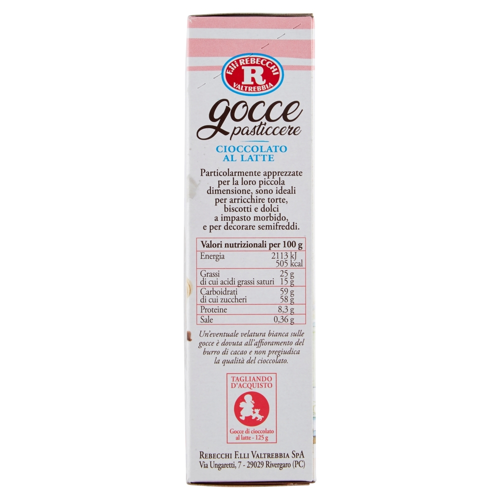Mariarosa Gocce pasticcere Cioccolato al Latte 125 g
